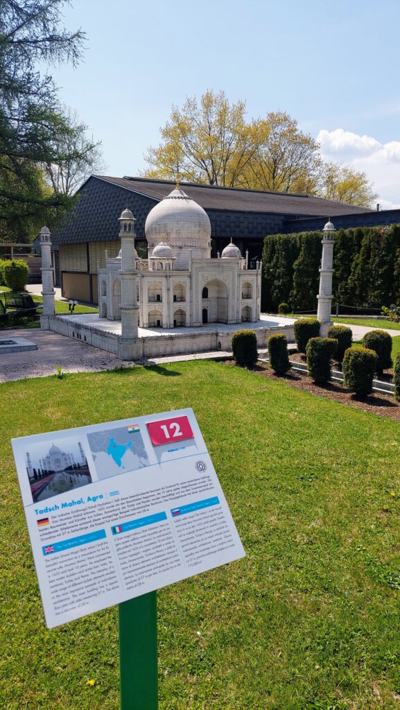 Taj Mahal, Agra, India, zabavni park Minimundus